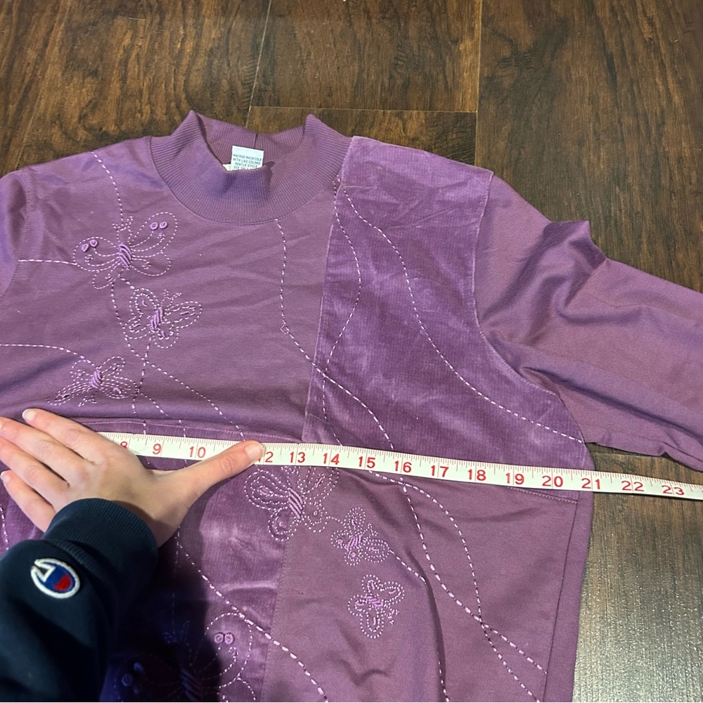 [Alfred Dunner] Patchwork Turtleneck Sweatshirt - Picture 2 of 5